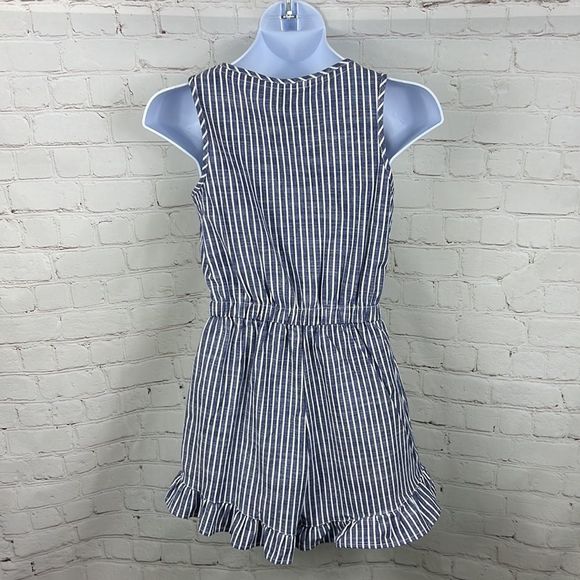 Cooper key little girls jumper white and blue striped size M - Picture 7 of 8